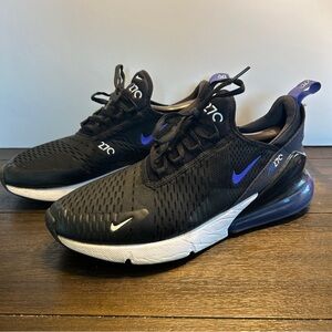 Nike Air Max 270 Essential Black Persian Violet White DN5464-001 Mens Size 10